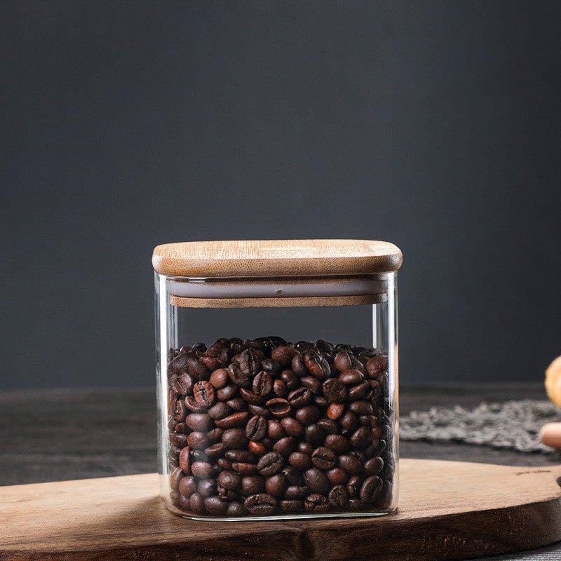 Glasburk med bambulock – lufttät förvaring i Förvaring – hållbart alternativ från HållbarHem