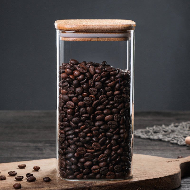 Glasburk med bambulock – lufttät förvaring i Förvaring – hållbart alternativ från HållbarHem