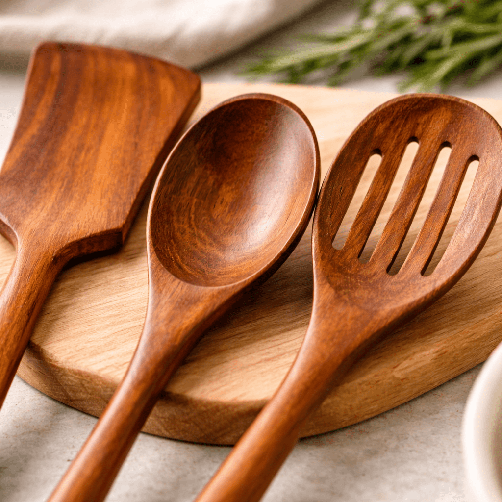 Köksredskap i trä – 7 - delars set i Köksredskap – hållbart alternativ från HållbarHem