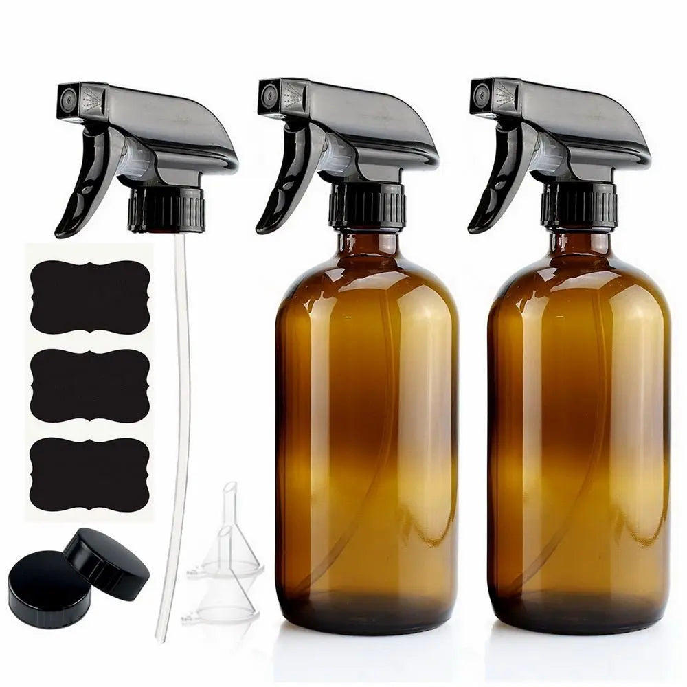 Sprayflaska i glas – amber med minimalistisk design i Förvaring – hållbart alternativ från HållbarHem.